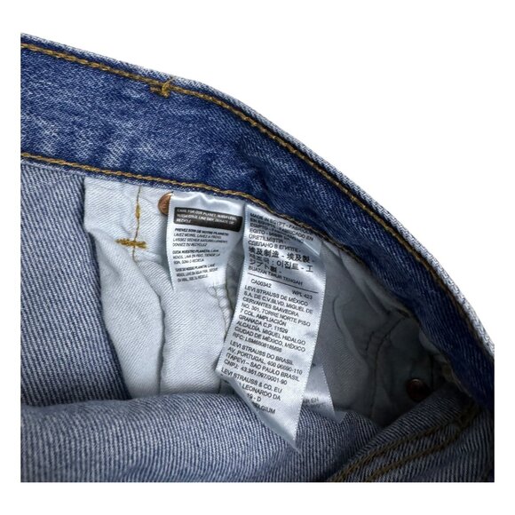 LEVIS 501 Relaxed Straight Leg Casual Designer Denim Pants Jeans Mens 36x36 - Picture 7 of 7